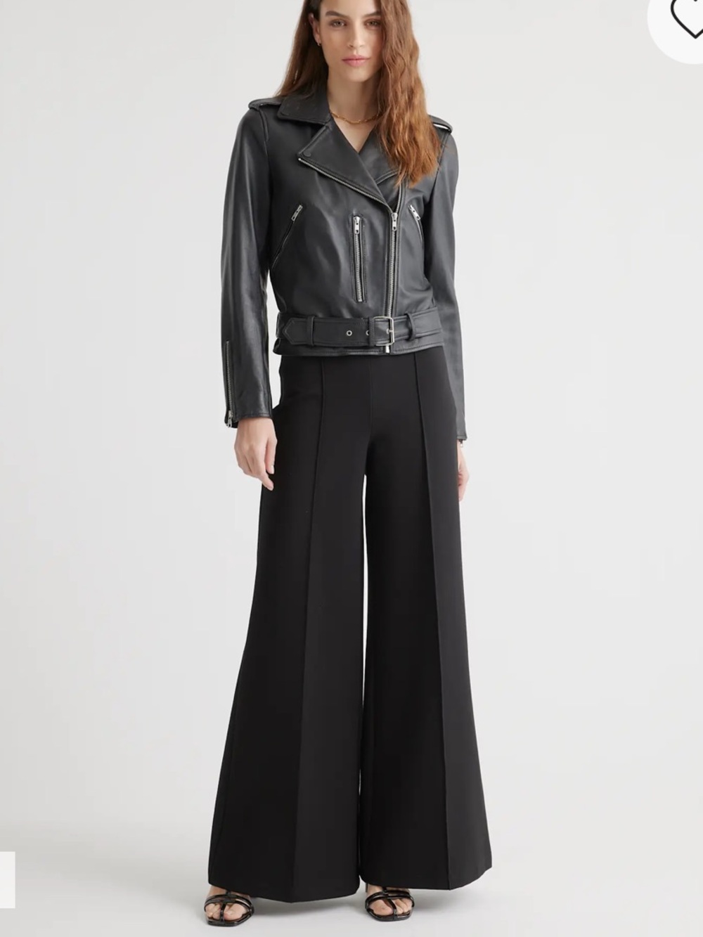 Quince Ultra-Stretch Ponte Super Wide Leg Pants
